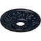 Ekena Millwork Valletta Ceiling Medallion (Fits Canopies up to 3 1/2"), 18"OD x 3 1/2"ID x 1"P, Midnight Dream CM18VLMDF - alternate 3